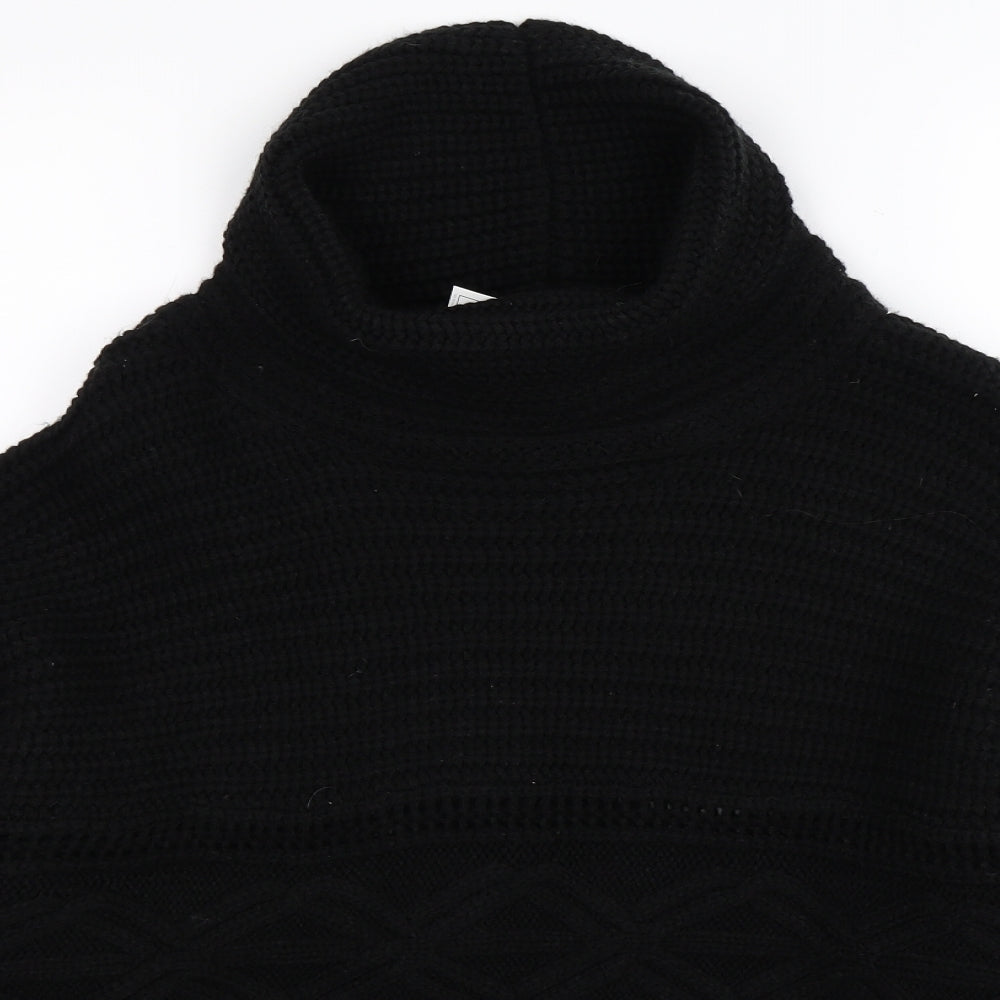 Papaya Womens Black  Knit Pullover Jumper Size 12