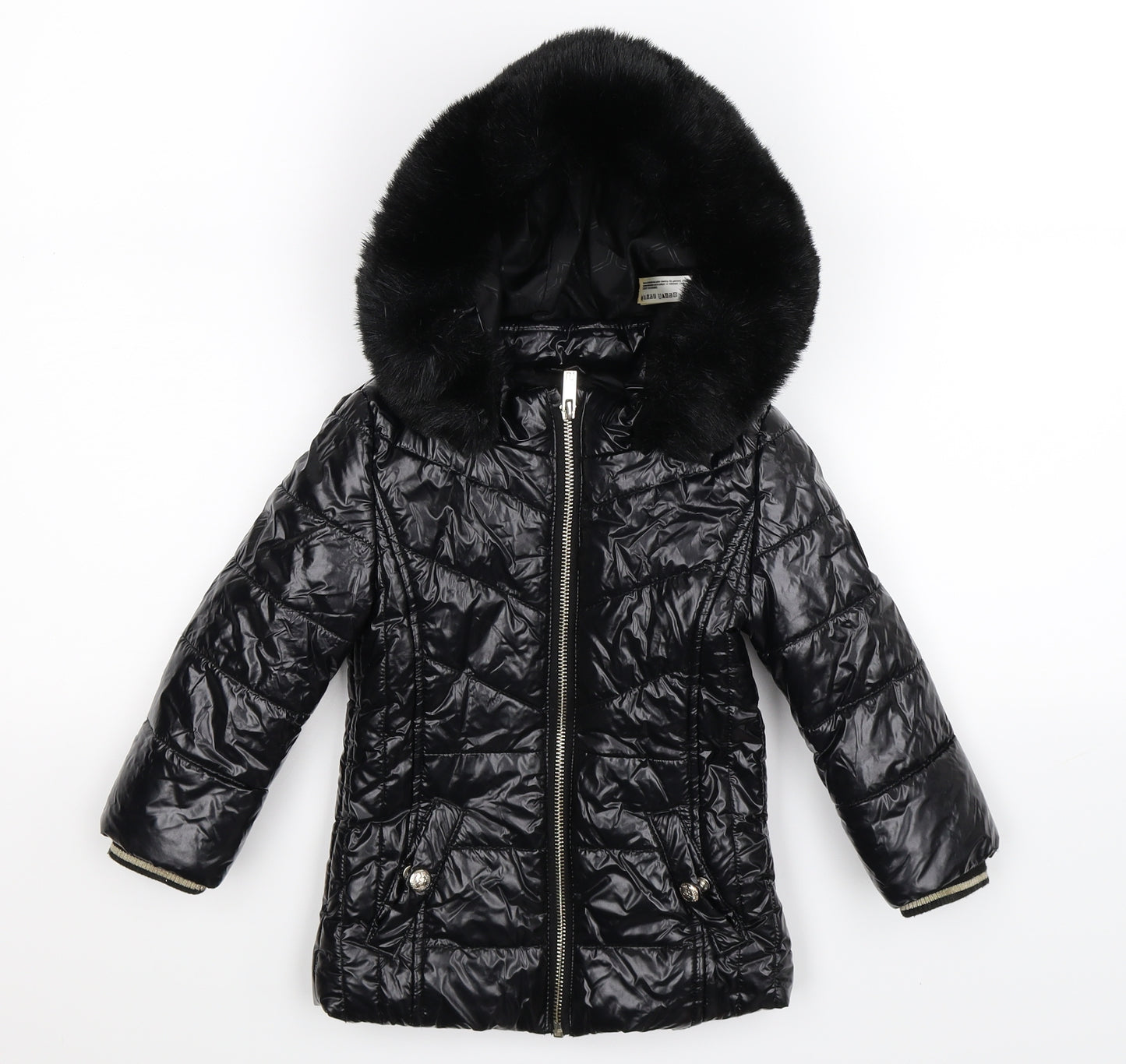 River Island Girls Black   Puffer Jacket Jacket Size 2-3 Years
