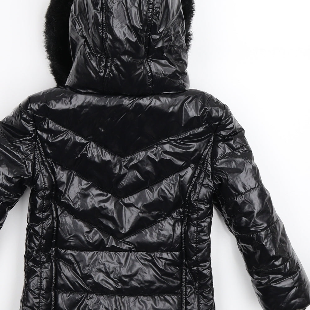 River Island Girls Black   Puffer Jacket Jacket Size 2-3 Years