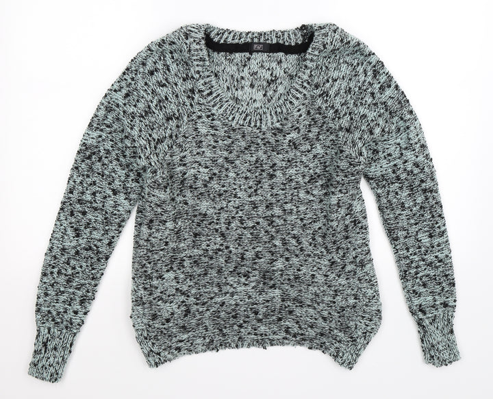 F&F Womens Green  Knit Pullover Jumper Size 6