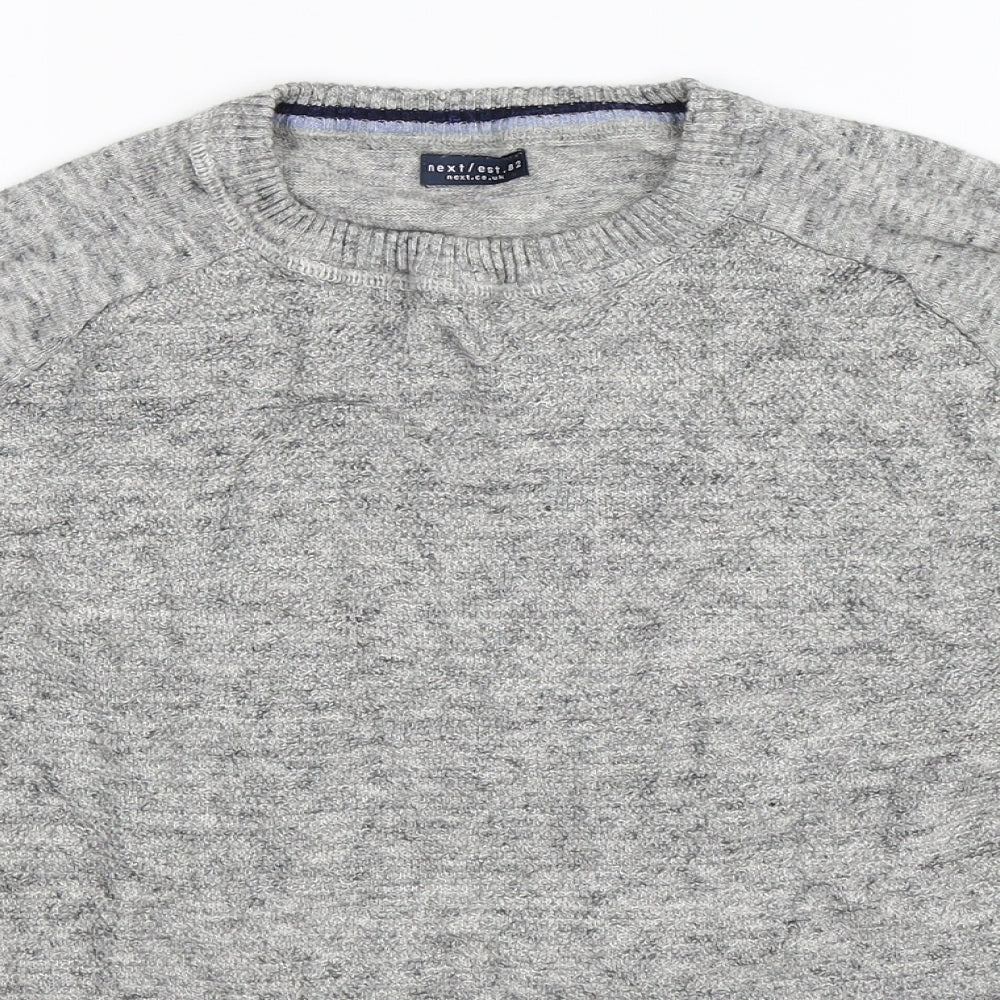 NEXT Boys Grey  Knit Pullover Jumper Size 11 Years
