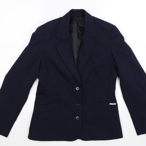 Preworn Womens Blue   Jacket Suit Jacket Size 10