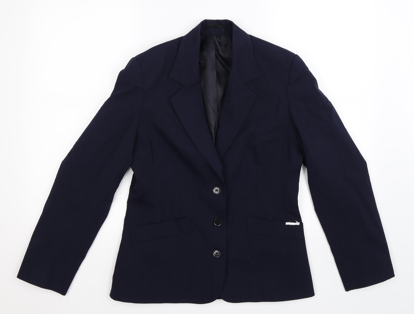 Preworn Womens Blue   Jacket Suit Jacket Size 10