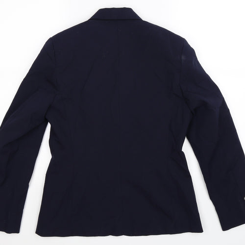 Preworn Womens Blue   Jacket Suit Jacket Size 10
