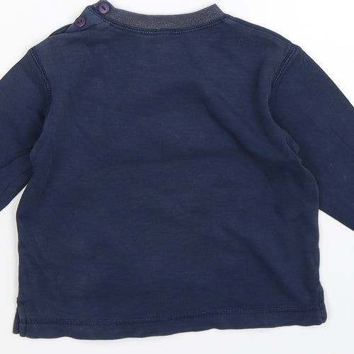 Adams Boys Blue   Basic T-Shirt Size 12-18 Months