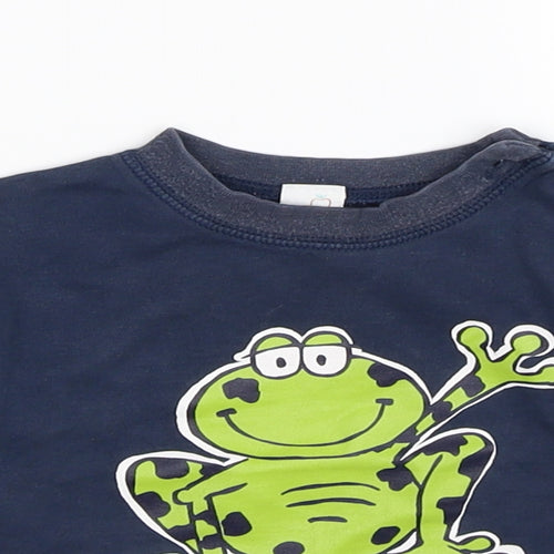 Adams Boys Blue   Basic T-Shirt Size 12-18 Months