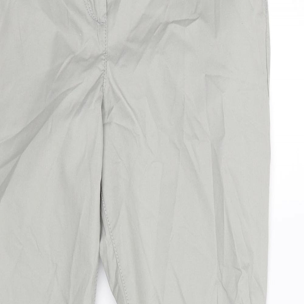 NEXT Womens Grey   Chino Trousers Size 10 L30 in