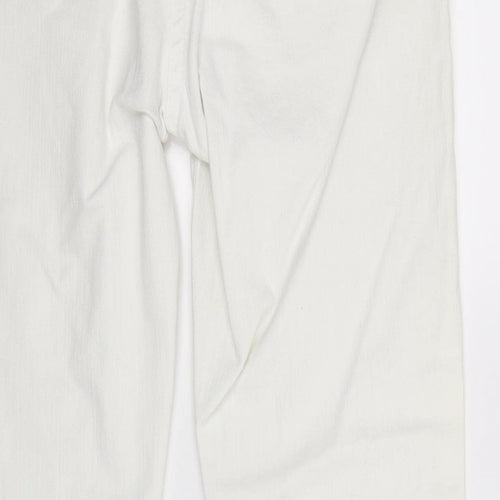 TU Womens White  Denim Bootcut Jeans Size 12 L31 in