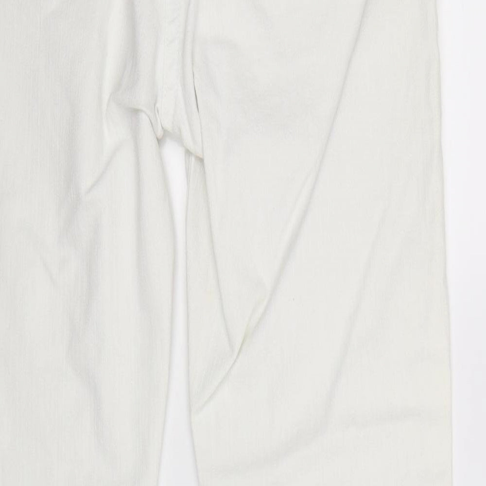 TU Womens White  Denim Bootcut Jeans Size 12 L31 in