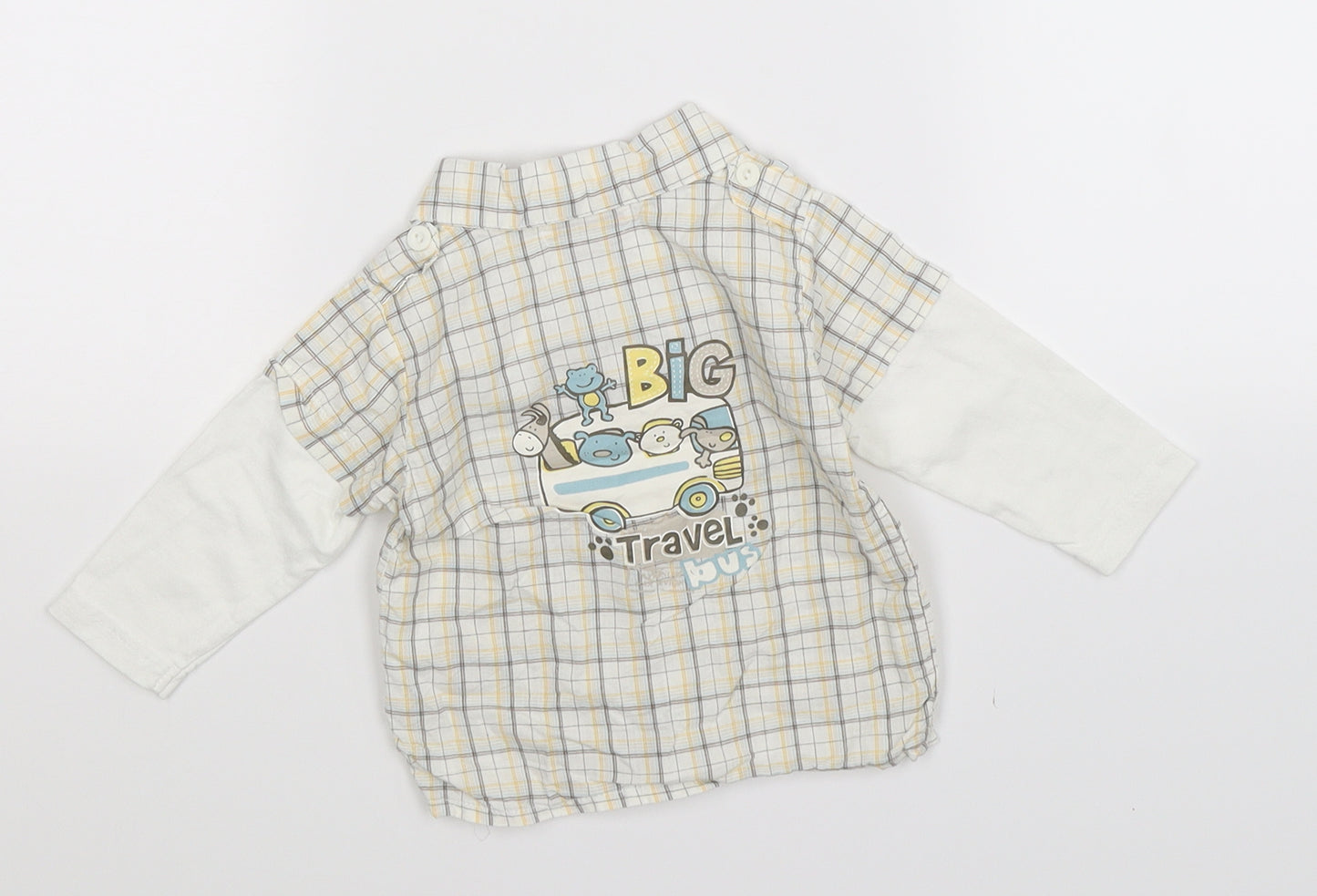 Earlydays Boys Multicoloured Check  Basic Button-Up Size 3-6 Months
