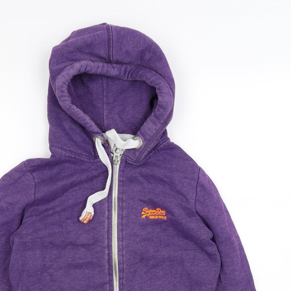 Superdry Womens Purple   Full Zip Hoodie Size S