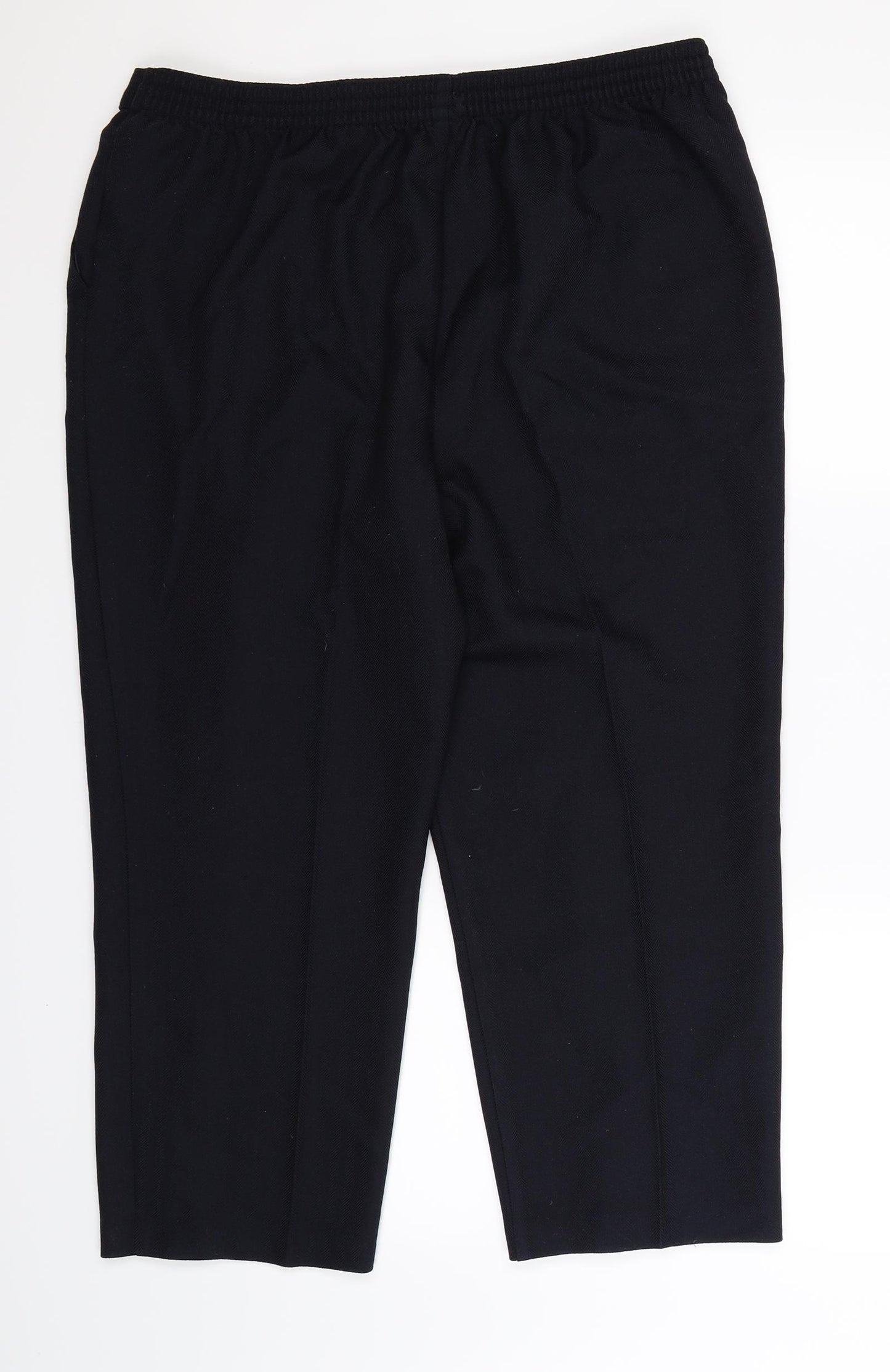 Marks and Spencer Womens Blue   Cropped Trousers Size 18 L23 in
