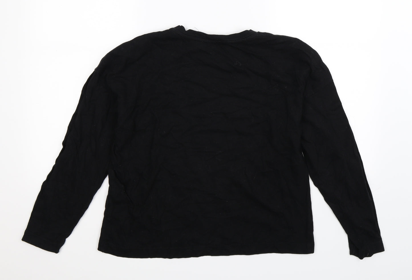 Bershka Womens Black   Pullover Sweatshirt Size M