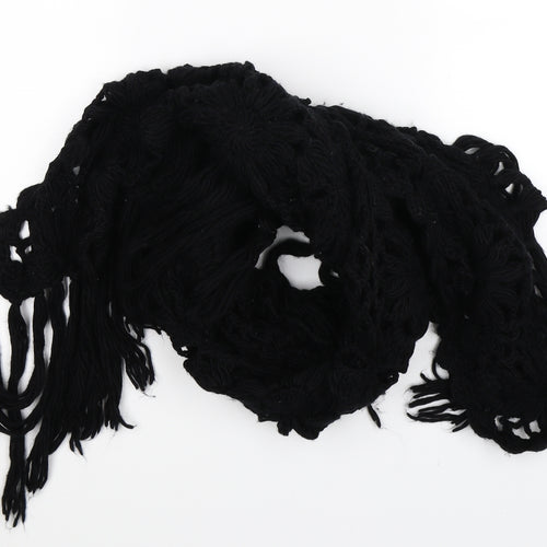 Preworn Womens Black  Knit  Shawl/Wrap