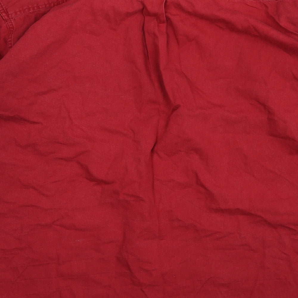 Club Room Mens Red    Button-Up Size L