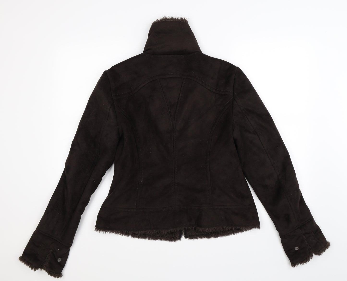 M&Co Womens Brown   Jacket  Size 14  - Faux Leather
