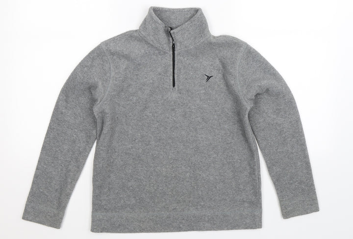 Old Navy Womens Grey Fleece Jacket Size 8
