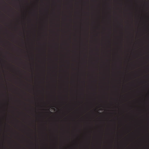 Precis Womens Grey Striped  Jacket Suit Jacket Size 14