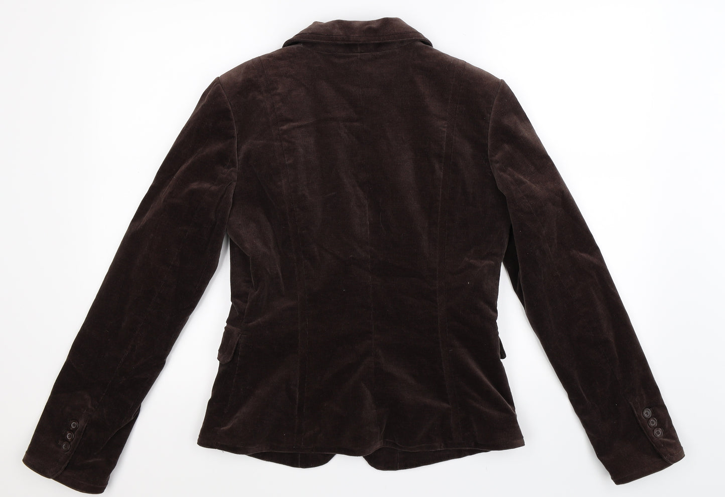 H&M Womens Grey  Corduroy Jacket Blazer Size 14