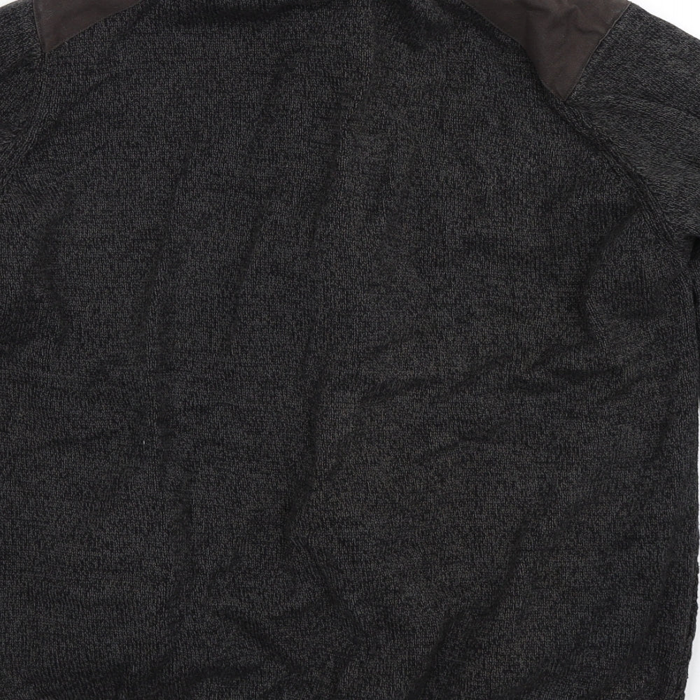 Marks and Spencer Mens Grey  Knit Cardigan Jumper Size XL