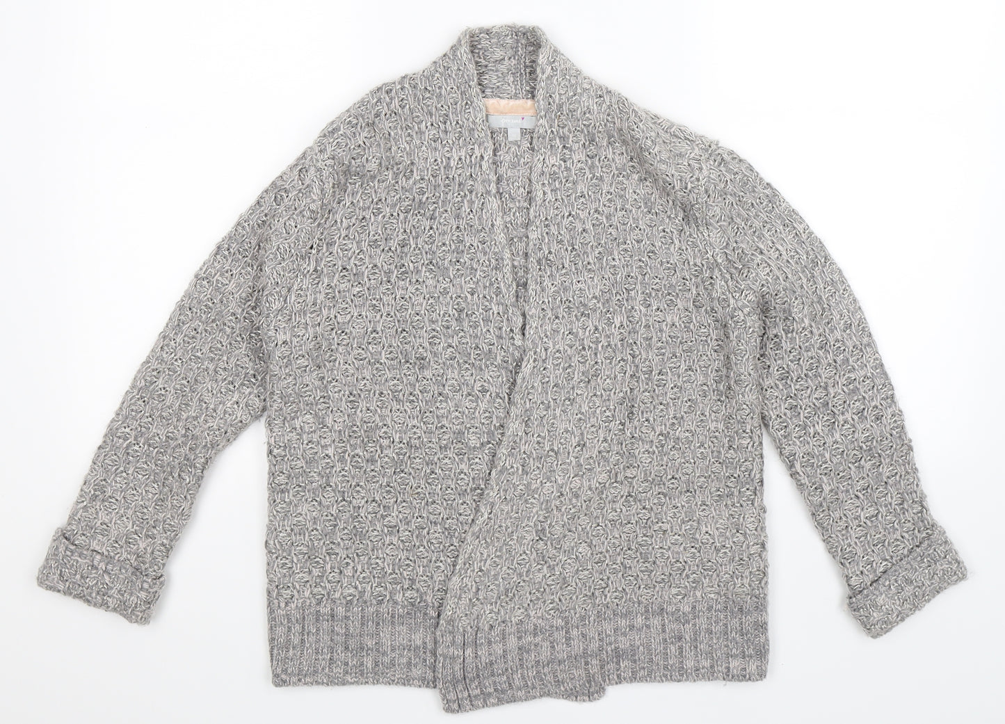 Per Una Womens Grey  Knit Cardigan Jumper Size 10