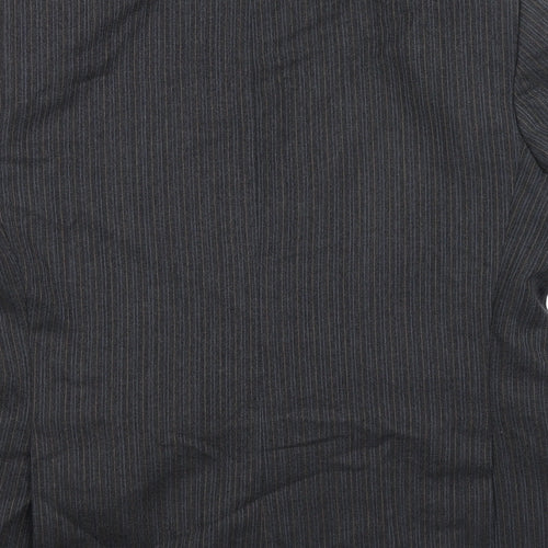 Greenwoods Mens Grey Striped  Jacket Suit Jacket Size 38