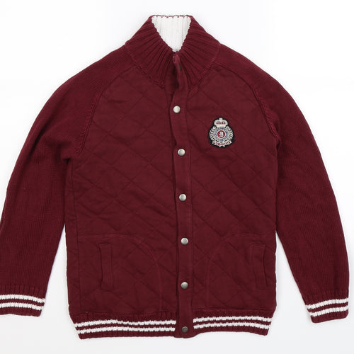 Marks and Spencer Boys Brown   Cardigan Jumper Size 11-12 Years