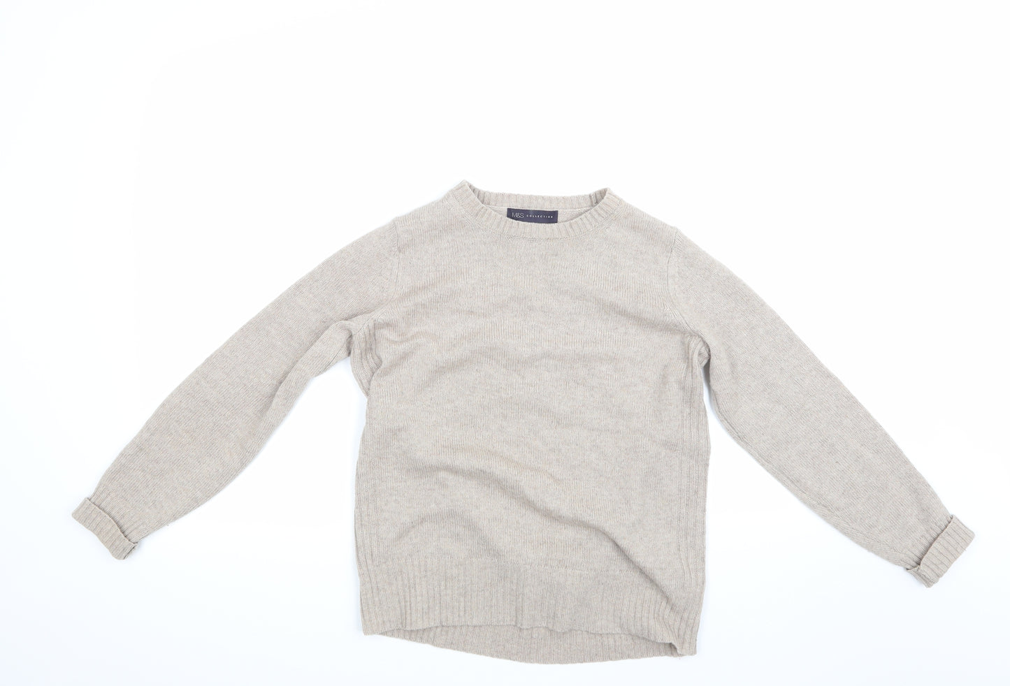 Marks and Spencer Womens Beige   Pullover Jumper Size 10