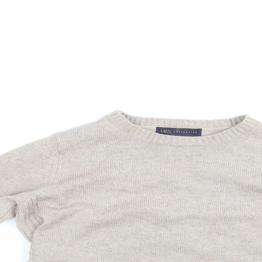 Marks and Spencer Womens Beige   Pullover Jumper Size 10