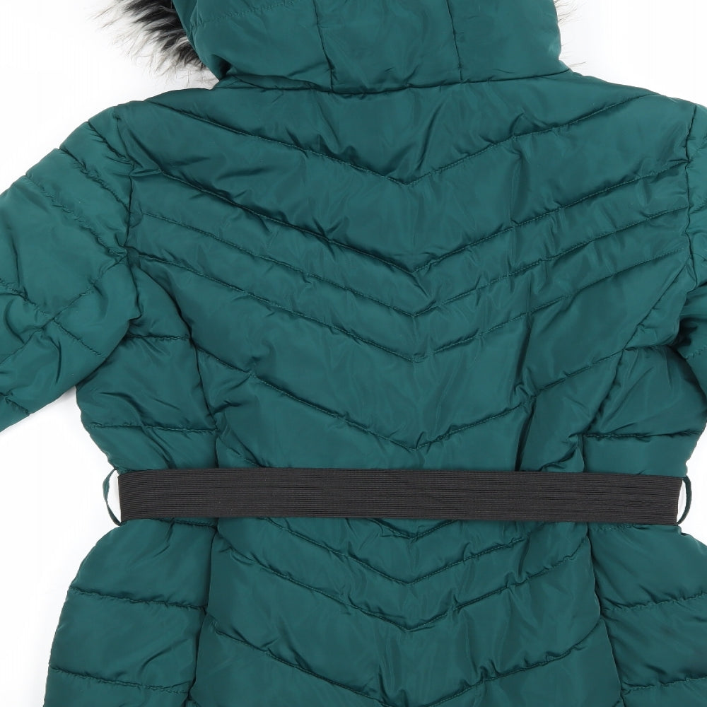B.YOU Womens Green   Parka Jacket Size 16