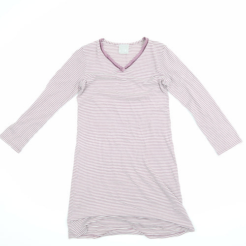 LE CHAT Womens Purple Striped  Top Pyjama Top Size 8