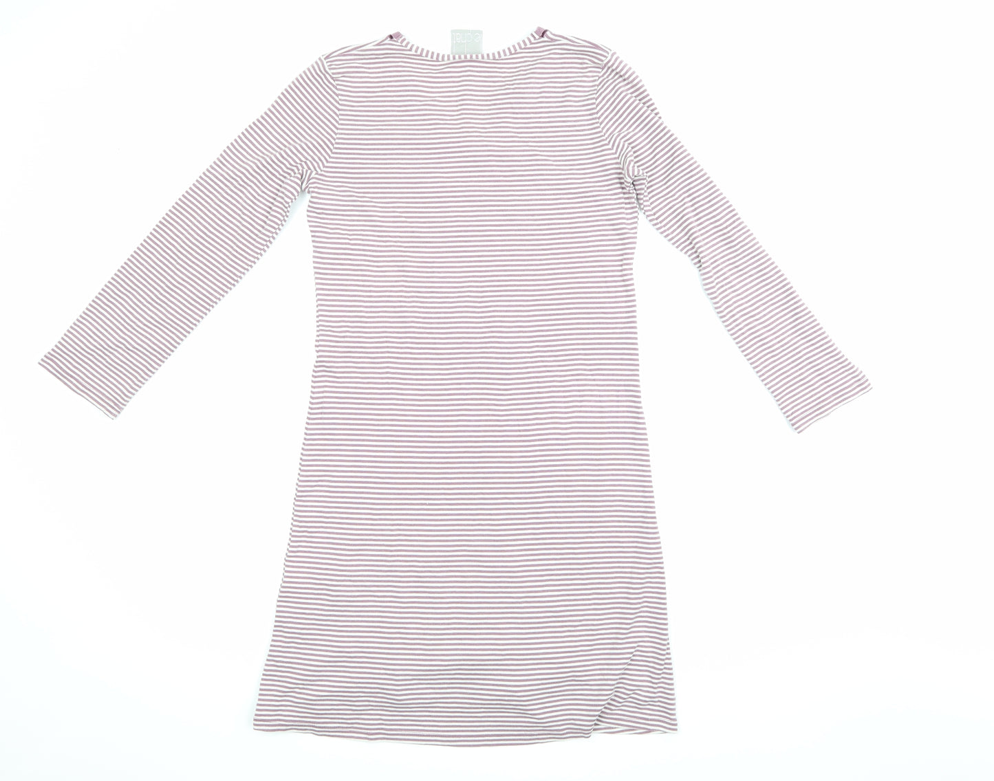 LE CHAT Womens Purple Striped  Top Pyjama Top Size 8