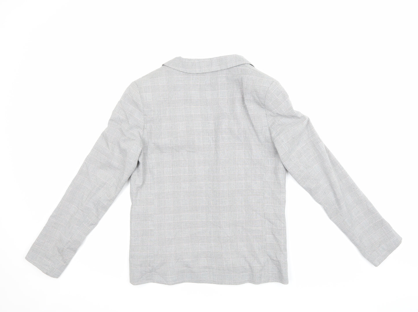 Dorothy Perkins Womens Grey Check  Jacket Blazer Size 10