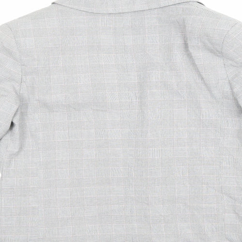 Dorothy Perkins Womens Grey Check  Jacket Blazer Size 10