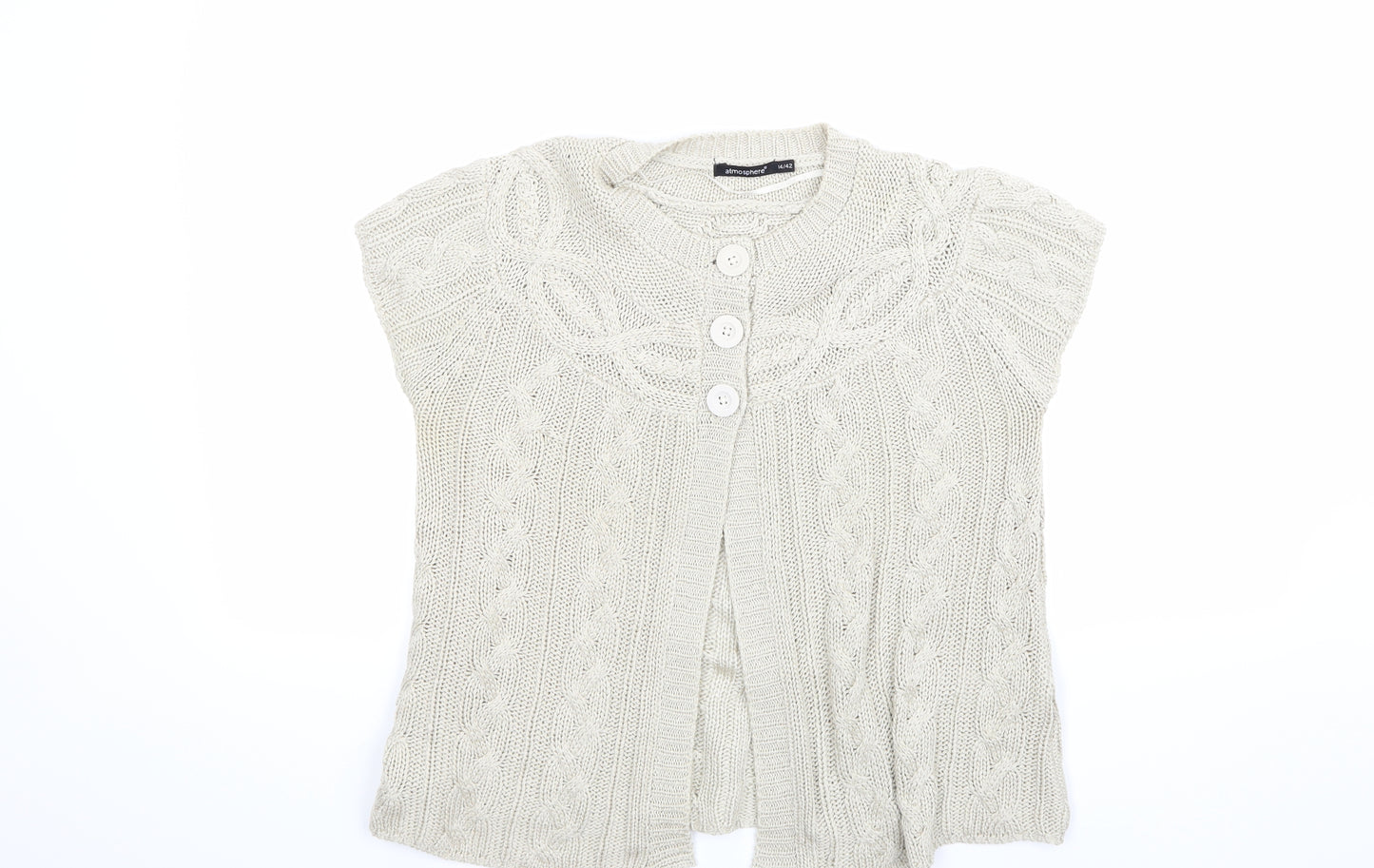Atmosphere Womens Beige   Cape Jumper Size 14