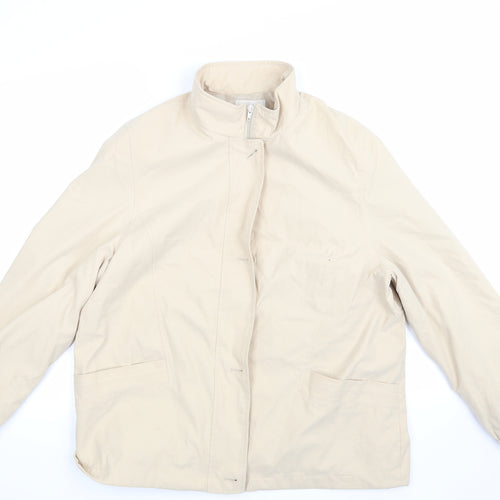 Marks and Spencer Womens Beige   Overcoat Jacket Size 16