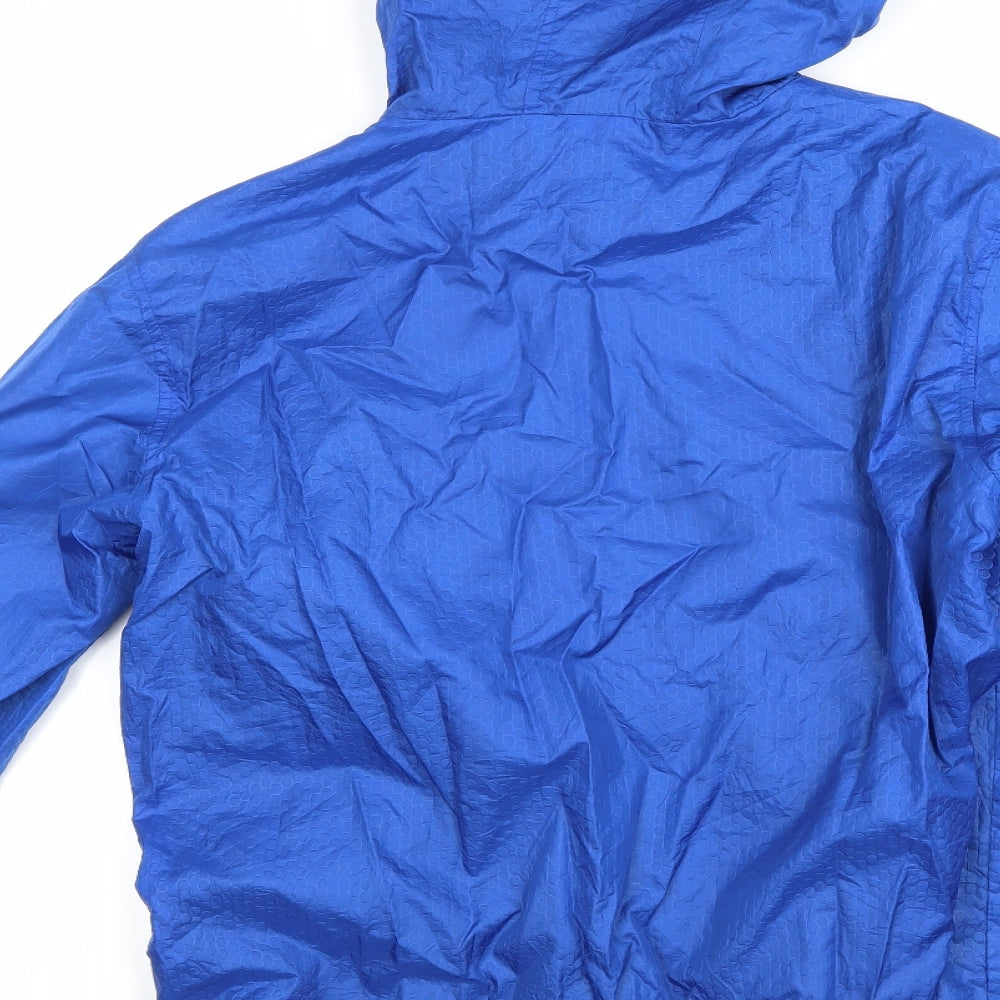 workout Mens Blue   Anorak Coat Size M