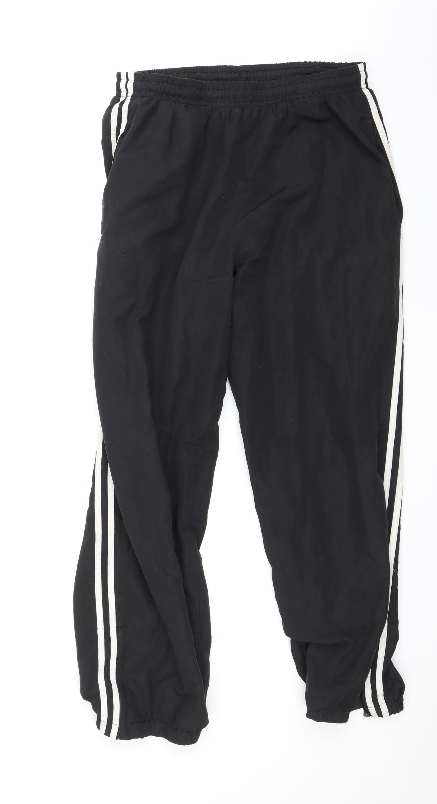 Red tag Mens Black   Track Pants Trousers Size M L27 in
