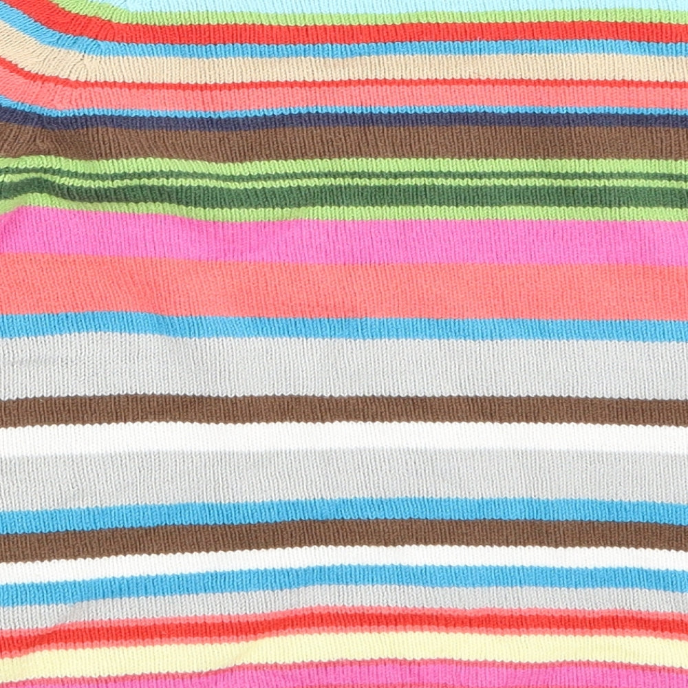Gap Girls Multicoloured Striped  Pullover Jumper Size 8-9 Years