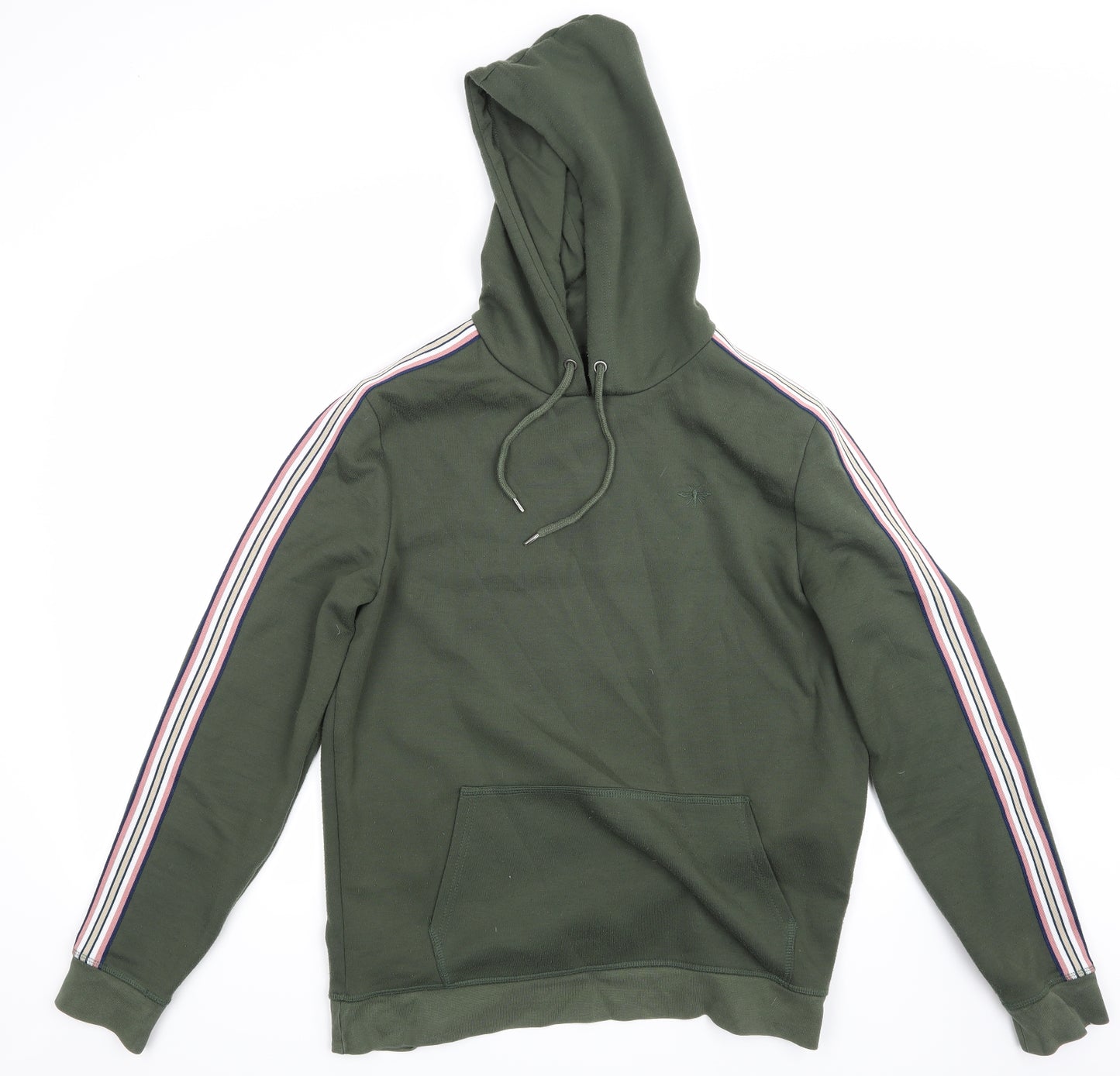 River Island Mens Green   Pullover Hoodie Size M