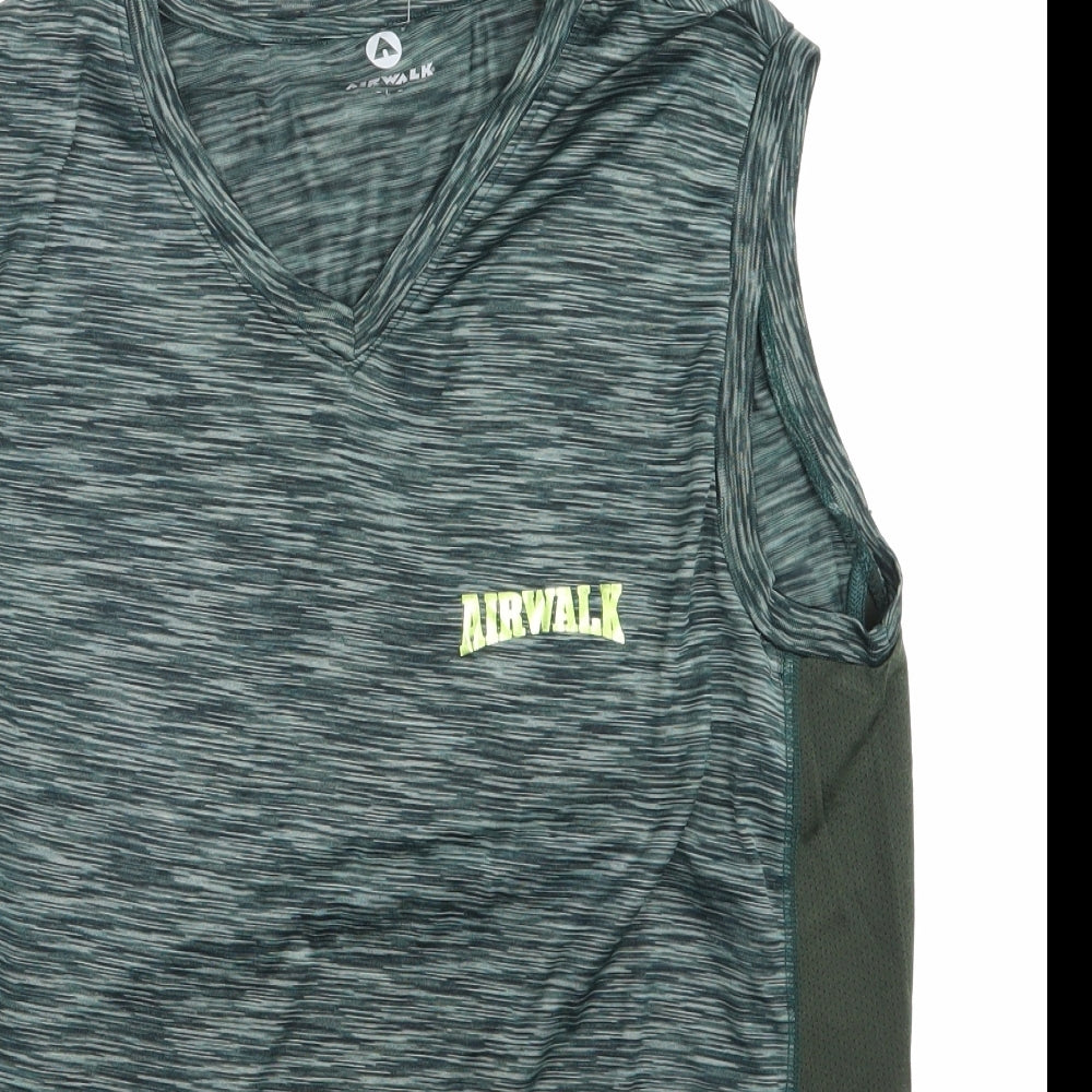 AIRWALK Mens Green   Pullover Tank Size L