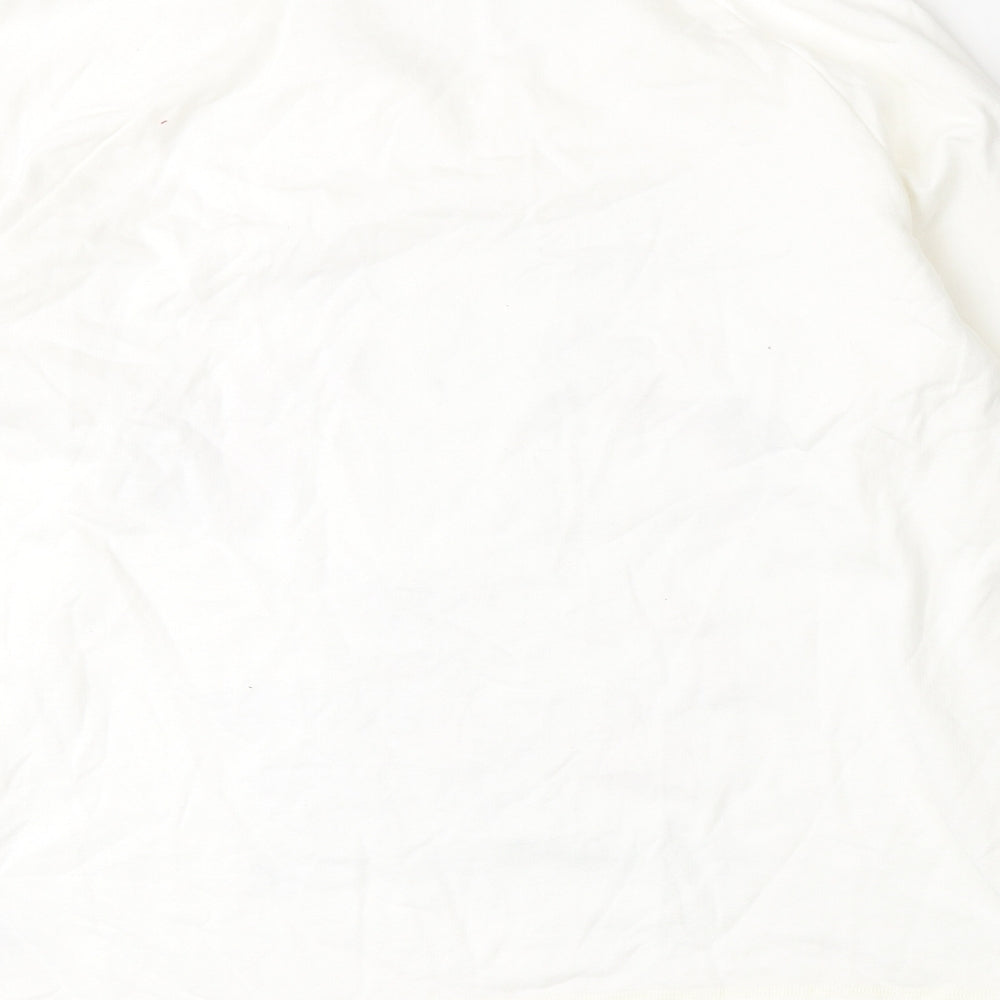 George Womens White  Jersey Pullover Sweatshirt Size 16