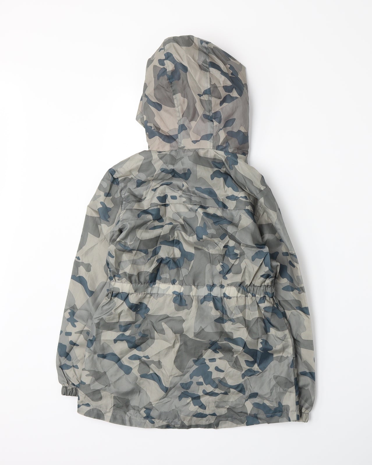 Primark Girls Green Camouflage  Rain Coat Coat Size 8-9 Years