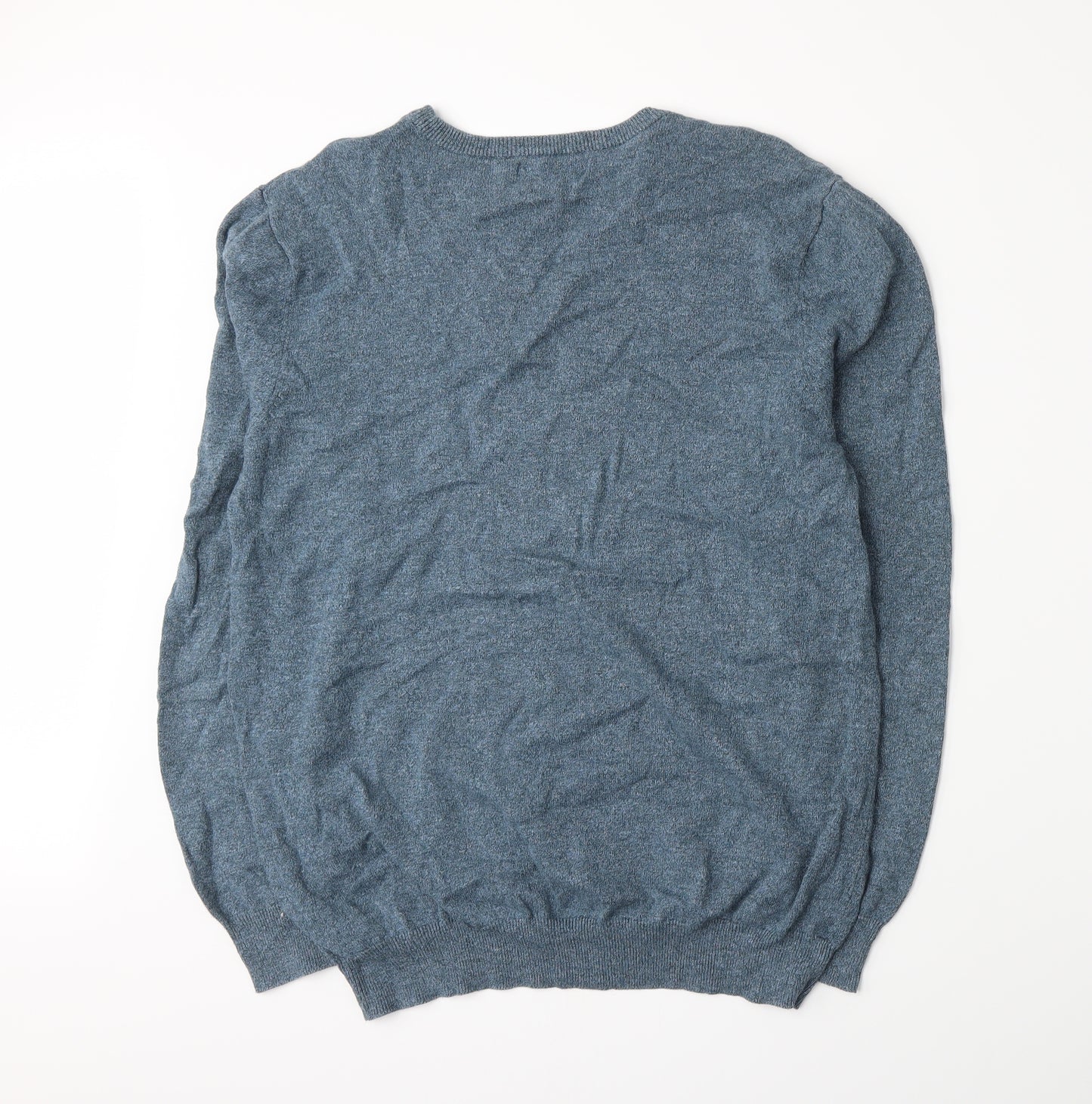 TU Mens Blue  Knit Pullover Jumper Size M