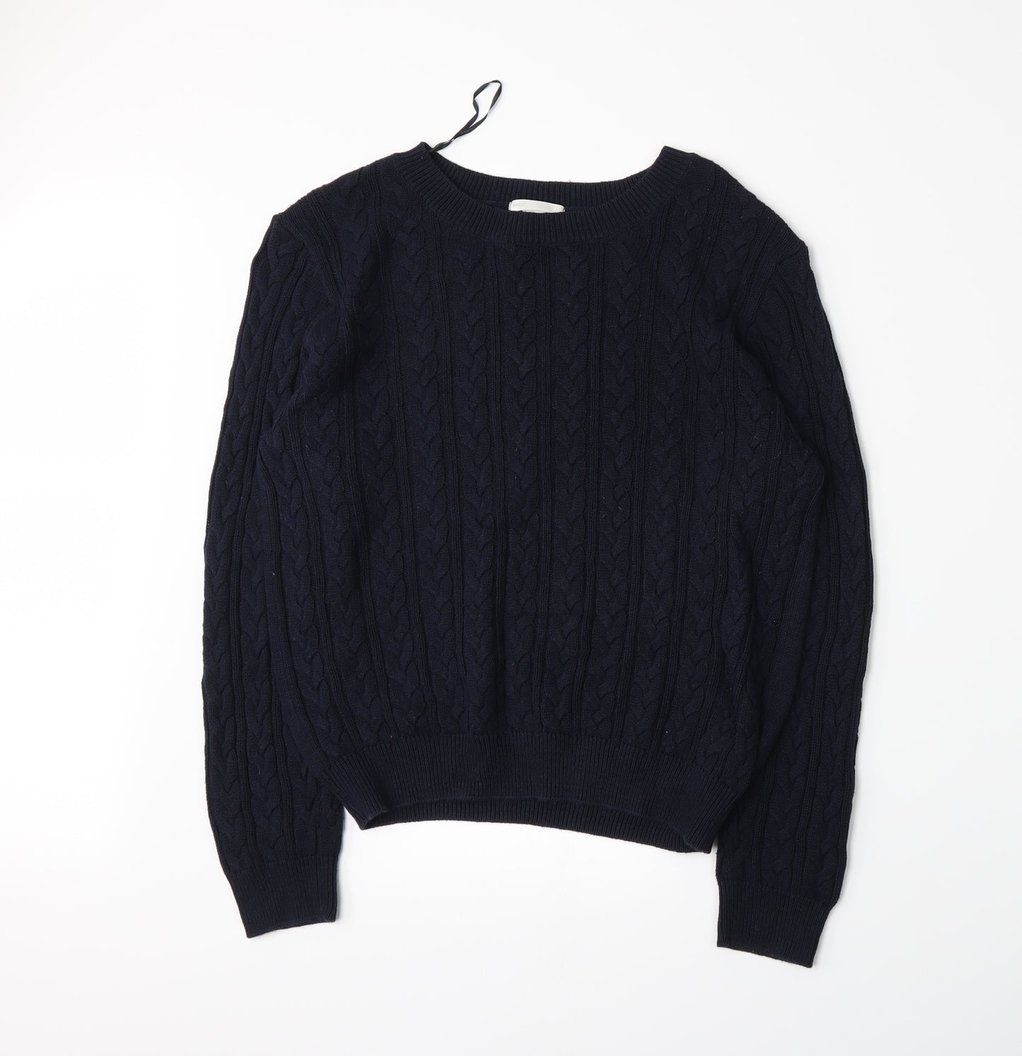 H&M Womens Blue  Knit Pullover Jumper Size L