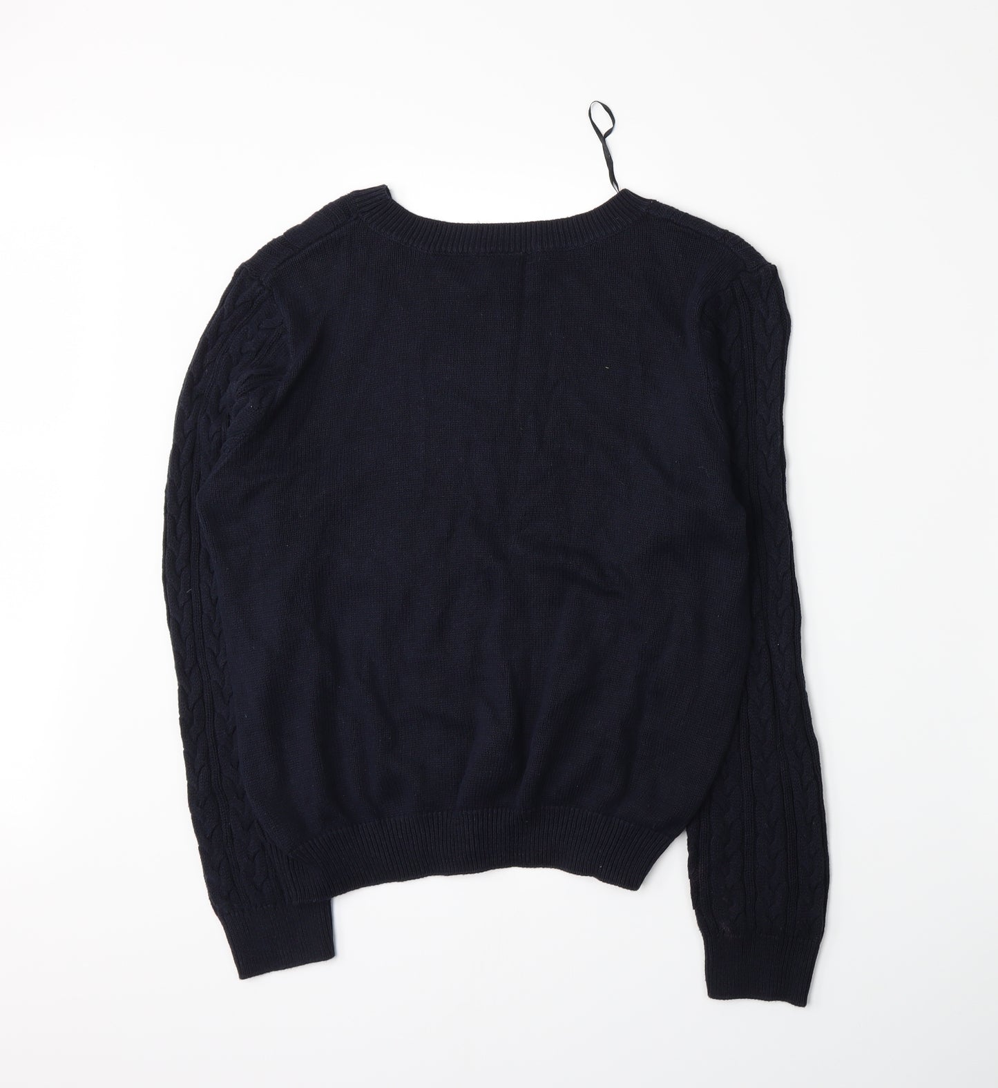 H&M Womens Blue  Knit Pullover Jumper Size L
