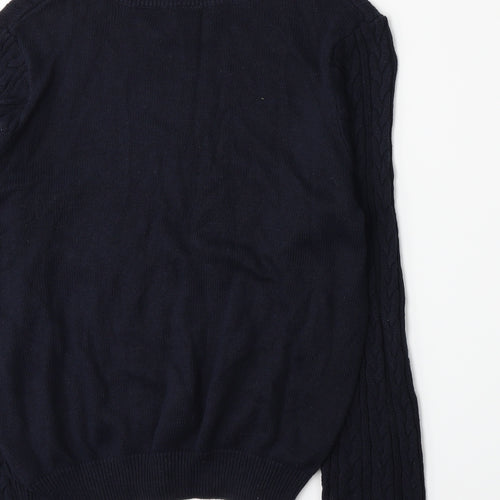 H&M Womens Blue  Knit Pullover Jumper Size L
