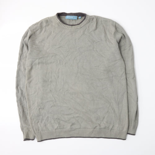 Greenwoods Escape Mens Grey  Knit Pullover Jumper Size M