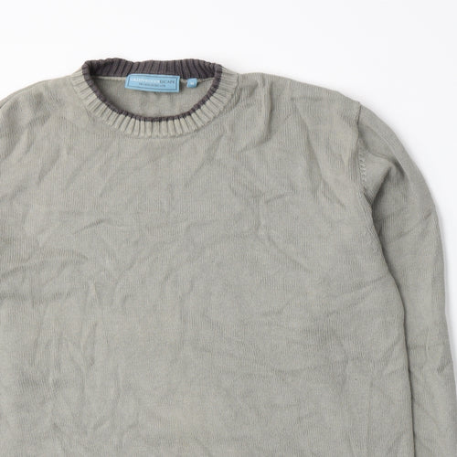 Greenwoods Escape Mens Grey  Knit Pullover Jumper Size M
