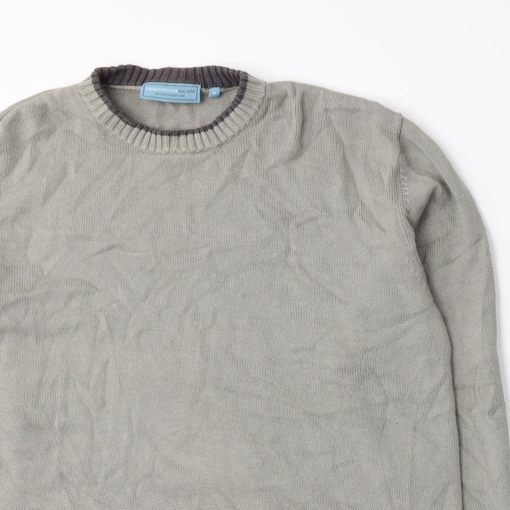 Greenwoods Escape Mens Grey  Knit Pullover Jumper Size M